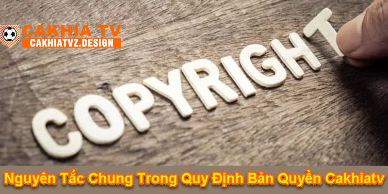 Nguyên tắc chung trong quy định bản quyền CakhiaTV